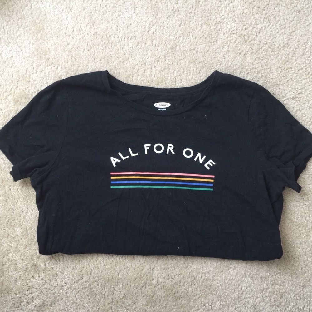 “All for one” graphic tee